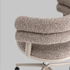 Стул офисный Ponty светло-коричневый бежевые ножки Stool Group Bebe Office Chair OTE-CL 421 kh.l