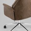 Кресло офисное TopChairs Neoma коричневый экокожа Stool Group YF-0515 ZE119A-3+FH-65 brown retro