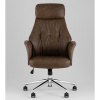 Кресло офисное TopChairs Neoma коричневый экокожа Stool Group YF-0515 FH-65 brown retro