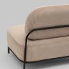 Диван Стоун велюр рельефный бежевый Stool Group vd-dv-stone-cl-cream