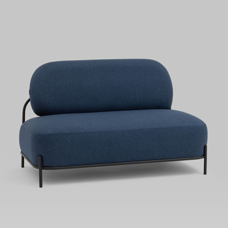 Диван Стоун рогожка синий Stool Group vd-dv-stone-f80