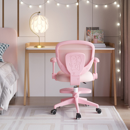 Кресло компьютерное TopChairs Mila розовый Stool Group OUE-2541 pink