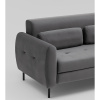 Диван-кровать прямой Барнаби велюр серый Stool Group vd-dv-barnaby-b27