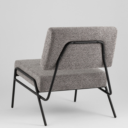 Кресло Теллинг шенилл серый Stool Group LV-116-M84-01
