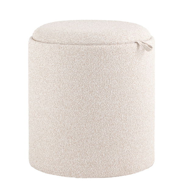 Пуф с ящиком Хюгге S букле бежевый Stool Group 19B260LХM LX-9