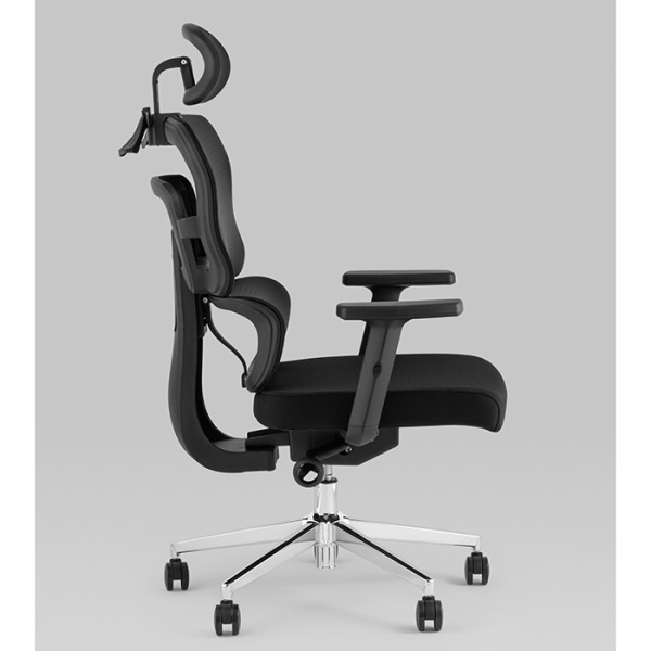 Кресло офисное TopChairs Techno чёрный Stool Group WH-A222 black
