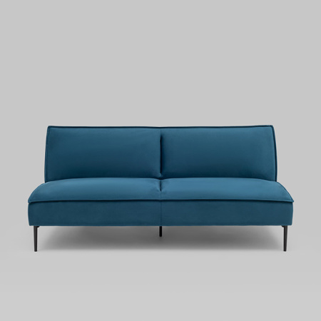 Диван прямой Кассель велюр синий Stool Group vd-cassel-vl54