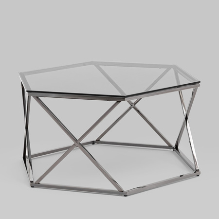 Журнальный столик Круз 93х80 стекло Stool Group ECT-187-GM