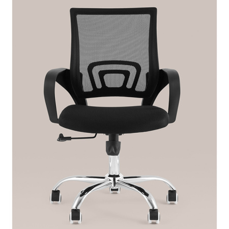Кресло офисное TopChairs Simple New чёрный Stool Group WH-805 black