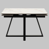 Стол раскладной Кассика 120-180х80 см керамика белый основание черное Stool Group SO 267-85210
