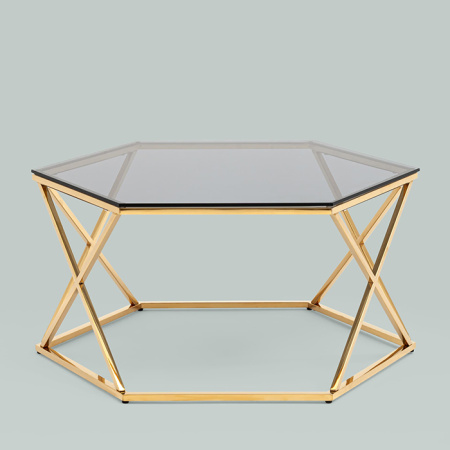 Журнальный столик Круз 93х80 стекло Stool Group ECT-187-TG
