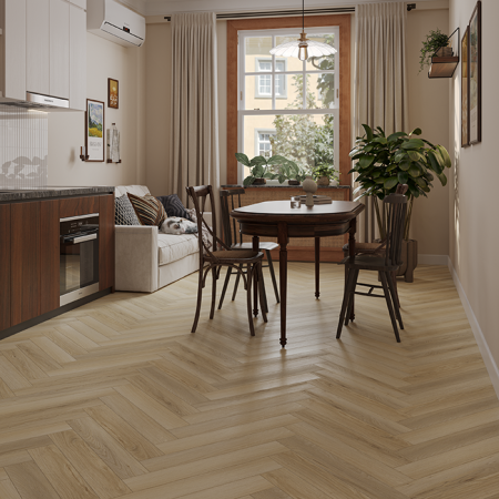 Ламинат Дуб Иония Herringbone Elegant 10 Norland LF306-33