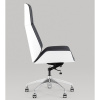 Кресло офисное TopChairs Crown серо-голубой/белый Stool Group A312 8386-16 white back