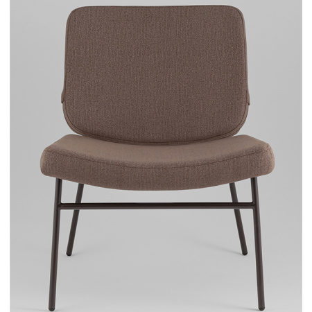 Кресло Эбигейл велюр коричневый каркас серо-коричневый Stool Group LV-120-E33-8019