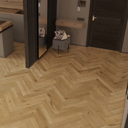 Ламинат Дуб Хайнан Herringbone Elegant Norland LF303-09