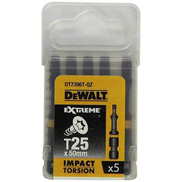 Биты T25 50 мм (5 шт) DeWalt DT7396T-QZ