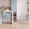 Стул барный Louran с подушкой белый Stool Group D-012H-75 white