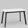 Стол Batu New 120-160 D80 Азул оникс подстолье черное Stool Group AV 1209/1-1200/800-C509-9005