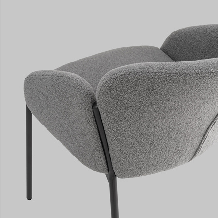 Стул Melia серый Stool Group DC-3090 KD 3018-15 grey legs