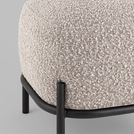 Пуф Стоун букле серо-бежевый Stool Group vd-pf-stone-tr-grey