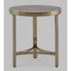 Журнальный столик Адриана D50 серая керамика Stool Group EET-223-BRCG-BNSG