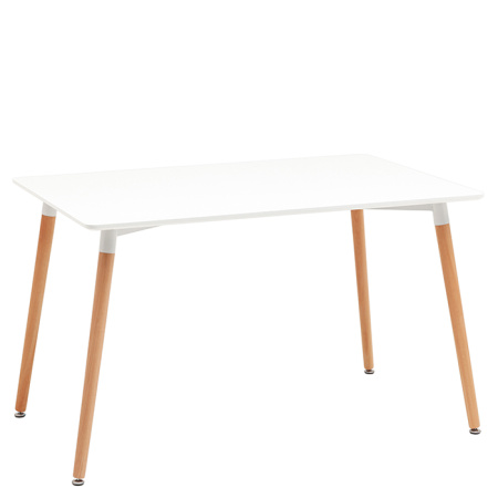 Стол Oslo 120х80 белый деревянные ножки Stool Group BM-T04