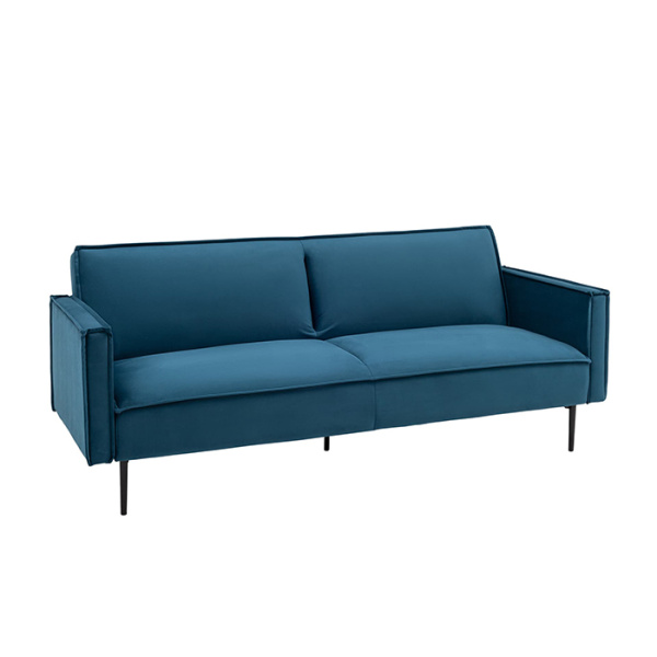 Диван прямой Кассель велюр синий Stool Group vd-cassel-vl54