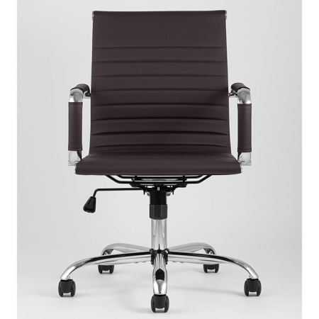 Кресло офисное TopChairs City коричневый Stool Group D-101 brown