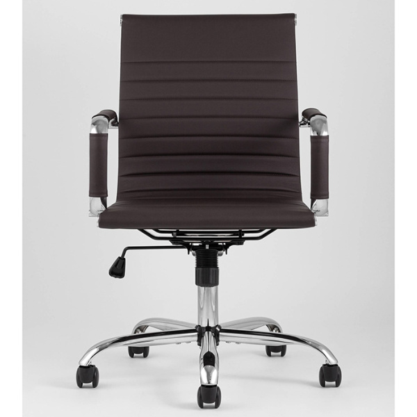 Кресло офисное TopChairs City коричневый Stool Group D-101 brown