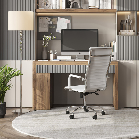 Кресло офисное TopChairs City белое Stool Group D-101H white