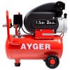 Компрессор поршневой масляный 24 л AYGER AFL24/260
