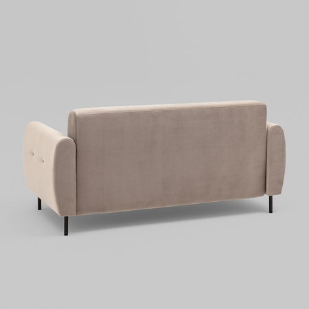 Диван-кровать прямой Барнаби велюр светло-серый Stool Group vd-dv-barnaby-b25
