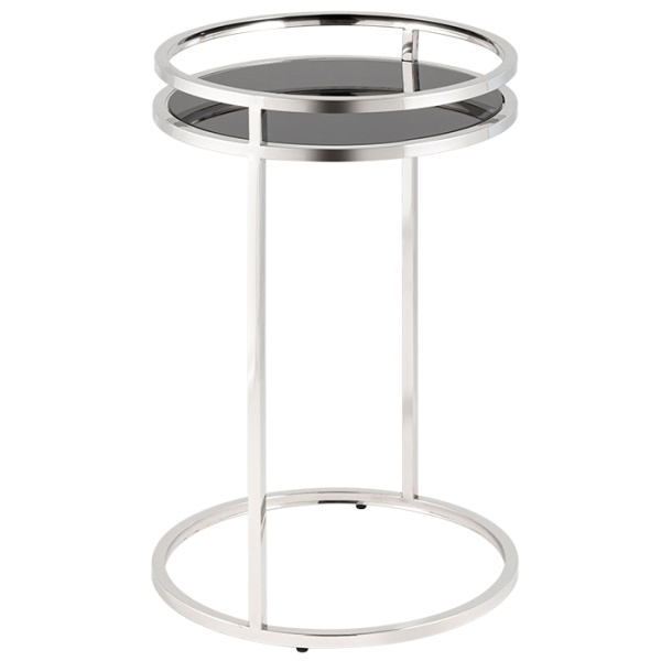 Журнальный столик Гестия 41х60 стекло чёрный Stool Group EET-079