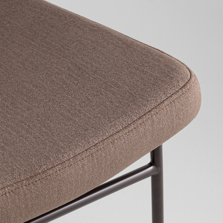 Кресло Эбигейл велюр коричневый каркас серо-коричневый Stool Group LV-120-E33-8019