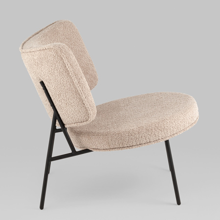 Кресло District Lounge букле капучино Stool Group LV-101-S112-01