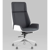 Кресло офисное TopChairs Crown серо-голубой/белый Stool Group A312 8386-16 white back