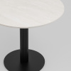 Стол круглый Фризбин D90 Ледяной камень основание черное Stool Group AV 1324-900-K385CB-9005