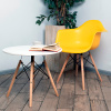 Стол круглый Eames DSW Small D60 белый деревянные ножки Stool Group T005-C
