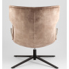 Кресло лаунж Sway бежевый с коричневым Stool Group DM7638 OTE-LAKE120+L.BROWN