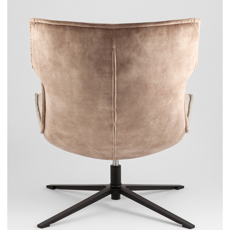 Кресло лаунж Sway бежевый с коричневым Stool Group DM7638 OTE-LAKE120+L.BROWN