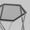 Журнальный столик Круз 48х42 стекло Stool Group EET-187-GM