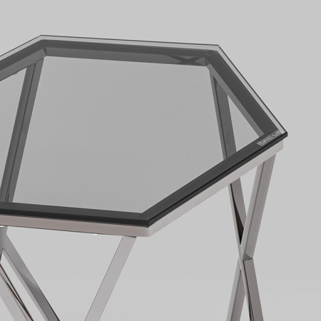 Журнальный столик Круз 48х42 стекло Stool Group EET-187-GM