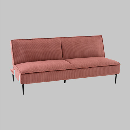 Диван прямой Кассель велюр рельефный коралловый Stool Group vd-cassel-cl-coral