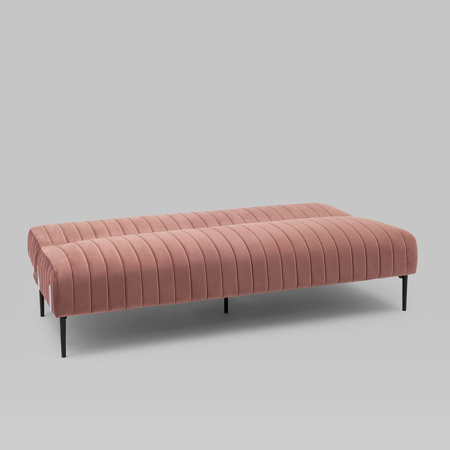 Диван прямой Дрезден велюр пыльно-розовый Stool Group vd-drezden-b15