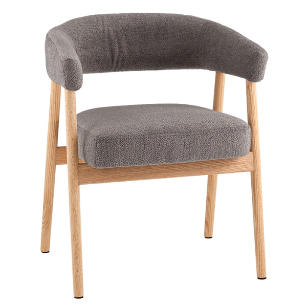 Стул Zubo с деревянными ножками темно-серый Stool Group DM4729-1 OTE-Q-456 D.GREY