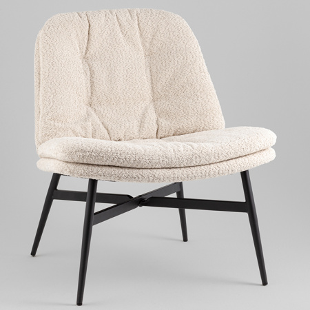 Кресло-лаунж Tail кремовый Stool Group DM5052-1 BMG857-3 cream