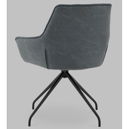 Кресло вращающееся Кимберли рогожка/замша синий Stool Group AV 344 W797/K12-K20PM-9005