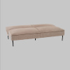 Диван прямой Кассель велюр рельефный бежевый Stool Group vd-cassel-cl-cream