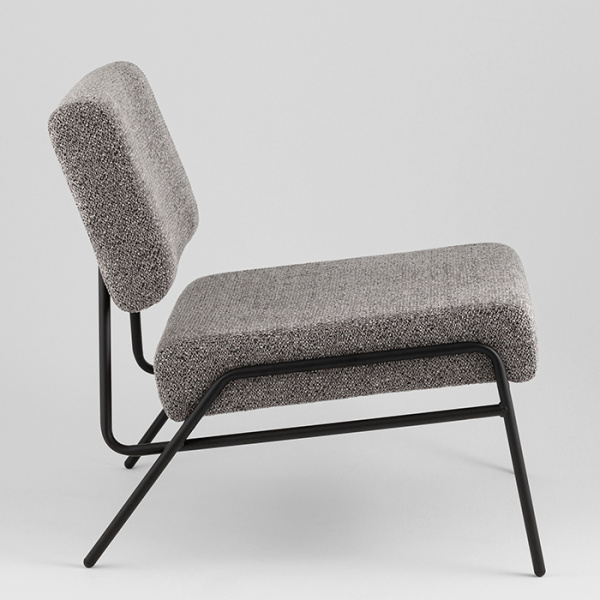 Кресло Теллинг шенилл серый Stool Group LV-116-M84-01
