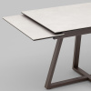 Стол Керас 120-1 D80 см керамика Carmen light grey подстолье коричневое Stool Group AV 2127-1200/800-CLG-7006T
